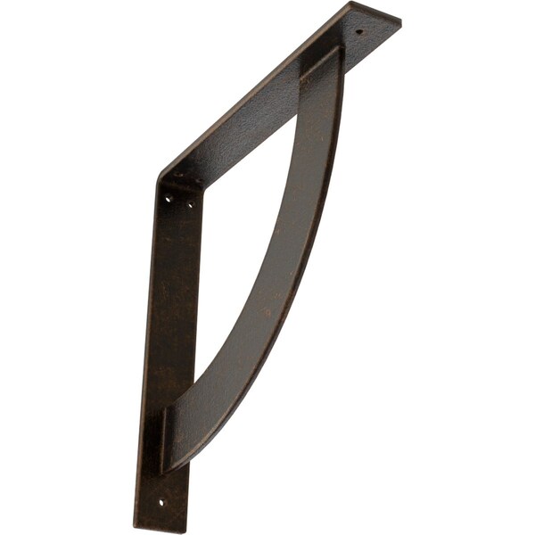 Ekena Millwork Bulwark Steel Bracket, Antiqued Bronze 2"W x 14"D x 14"H BKTM02X14X14BUABZ - main